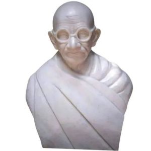 White Marble Mahatma Gandhi Statue
