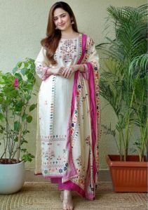 Printed Muslin Salwar Set