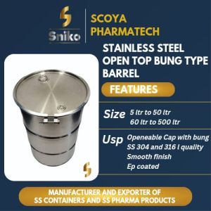 55 Gallons Stainless Steel Drums