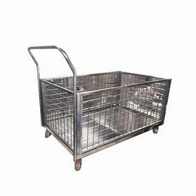 stainless steel cage trolley