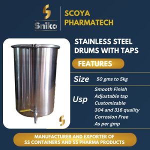 Stainless Steel Oil Drum With Tap
