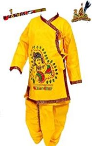 Makhanchor Print Kids Dhoti Bagalbandi