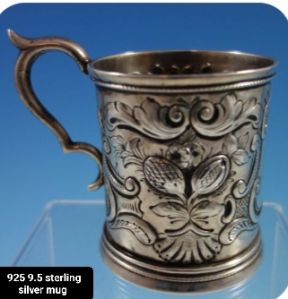 Sterling silver mug