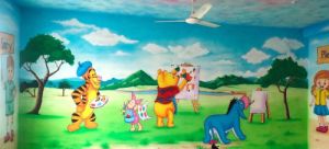 best school wall painting artist ,cartoon wall painting in school