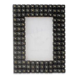 Curved Push Button Telephone Key Photo Frame
