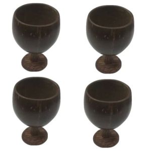 Handmade Coconut Shell Wine Cup Set