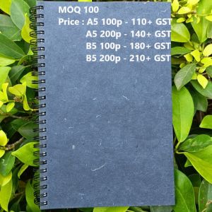 SOT Denim Jeans Cover Recycled Paper Spiral Diary Set