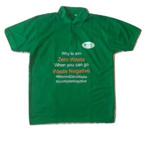 Waste PET Bottles Recycled Dark Green Polo T-Shirts