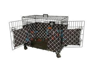 Black Strip Bumpers 30 Inch Dog Cage