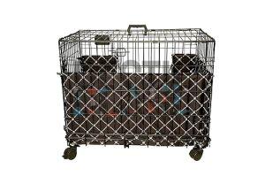 Black Strip Bumpers 36 Inch Dog Cage