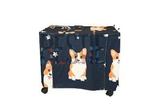 30 Inch Dog Navy Blue Crate Cover