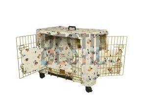 24 Inch PET Combo Creamy  Dog Cage