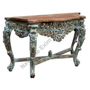Heritage Antique Carved Wooden Console Table