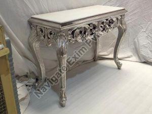 Rectangular Silver Coated Dining Table