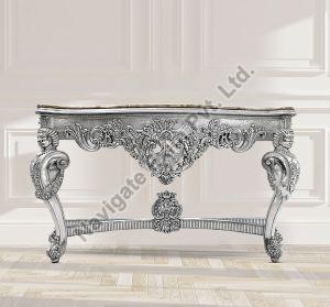 Silver Coated Console Table