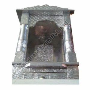 Silver Coated Wooden Temple