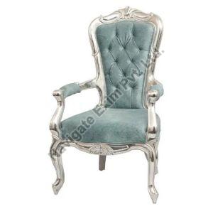 Silver Plated Hand Carved Maharaja Chair