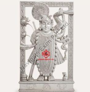 Silver Shreenathji Nathdwara Statue