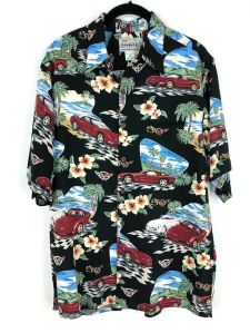 mens hawaiian beach shirt
