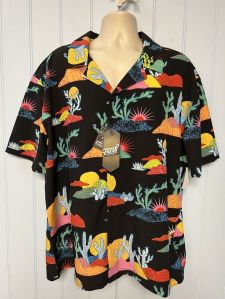 Mens women Hawaiian beach printed shirts