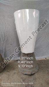 White Round Flower Pots