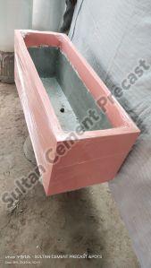 Red Rectangle Flower Pots