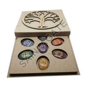 Oval Shape Seven Chakra Healing Stone