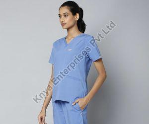 Women Ceil Blue Essential Medical Scrub Suit