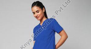 Women Galaxy Blue Essential Medical Scrub Suit