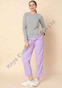 Knya Womens Grey Full Sleeve Underscrub