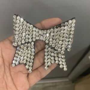 Bow Tie Beaded Brooch Pin