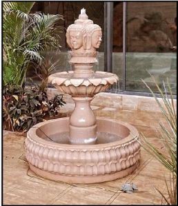 Bansi Pink Sandstone Fountain