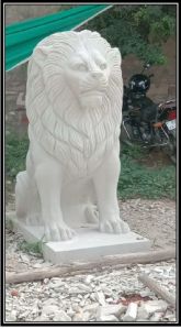 Mint Sandstone Lion Sculpture