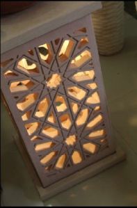 Pink Sandstone Lamp Post