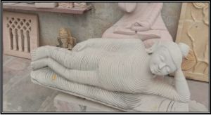 White Sandstone Buddha Sculpture