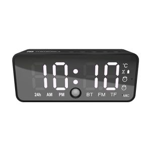 Portronics Pixel 4 Digital Smart Alarm Clock with 5W Speaker, In-Built Mic, 2 Alarm Setting, Motion