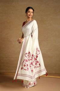 Ladies Cotton Embroidery Saree