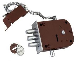 3 Bullet Main Door Lock with Chain