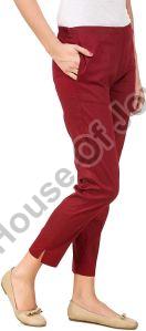 Cotton Lycra Ladies Pant