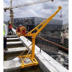 Construction Monkey Crane for Material Lifting 500 KG With 3HP heavy duty Clutch Winch motor (8mm 40