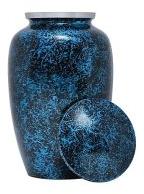 200 LBS Blue Black DZ Aluminum Cremation Urn