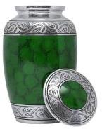 200 LBS Green Aluminum Cremation Urn