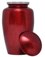 200 LBS Red Aluminum Cremation Urn