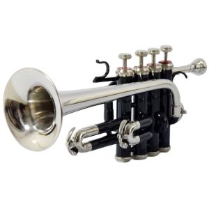 Four Valve Black Nickel Piccolo Trumpet