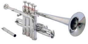 Four Valve Nickel Piccolo Trumpet