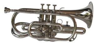 Four Valve Nickel Trumpet Cornet