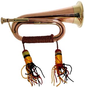 Rope Built Brass Copper Bugle