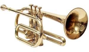 Three Valve Brass Trumpet Cornet