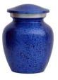 Beautiful Cremation Medium Blue Black Dot Urns for Human Ashes Adult Funeral Burial Urn