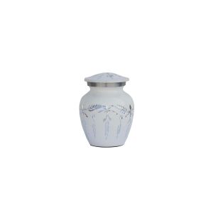 Beautiful Cremation Medium White SL DZ Urns for Human Ashes Adult Funeral Burial Urn